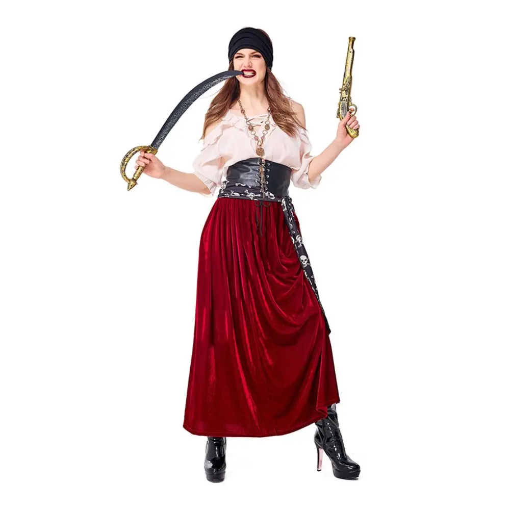 beige pirate dress ALTAIR MAXI DRESS – Something About Me main image 0