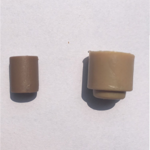 Male and female 1:6 figure inner plugs shown for comparison; choose one selected plug, not both