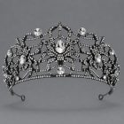 Gothic Creature Crown — Spider, Bat & Skull Styles — Spider — dark silver-colored