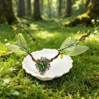 Butterfly Wing Fairy Headband — Green or Purple — Green wings