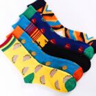 Funny Men Women Fashion Harajuku Fruit Socks Lovely Art With Avocado Sushi Food Animal Dog Happy 3