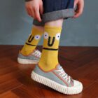 Japanese Korea Fashion Harajuku Trend Women Candy Colors Casual Crew Socks Girl Cute Socks Unisex Surprise 5