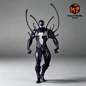 Black Symbiote Spider-Man six-inch figure with white chest emblem and symbiote tendrils