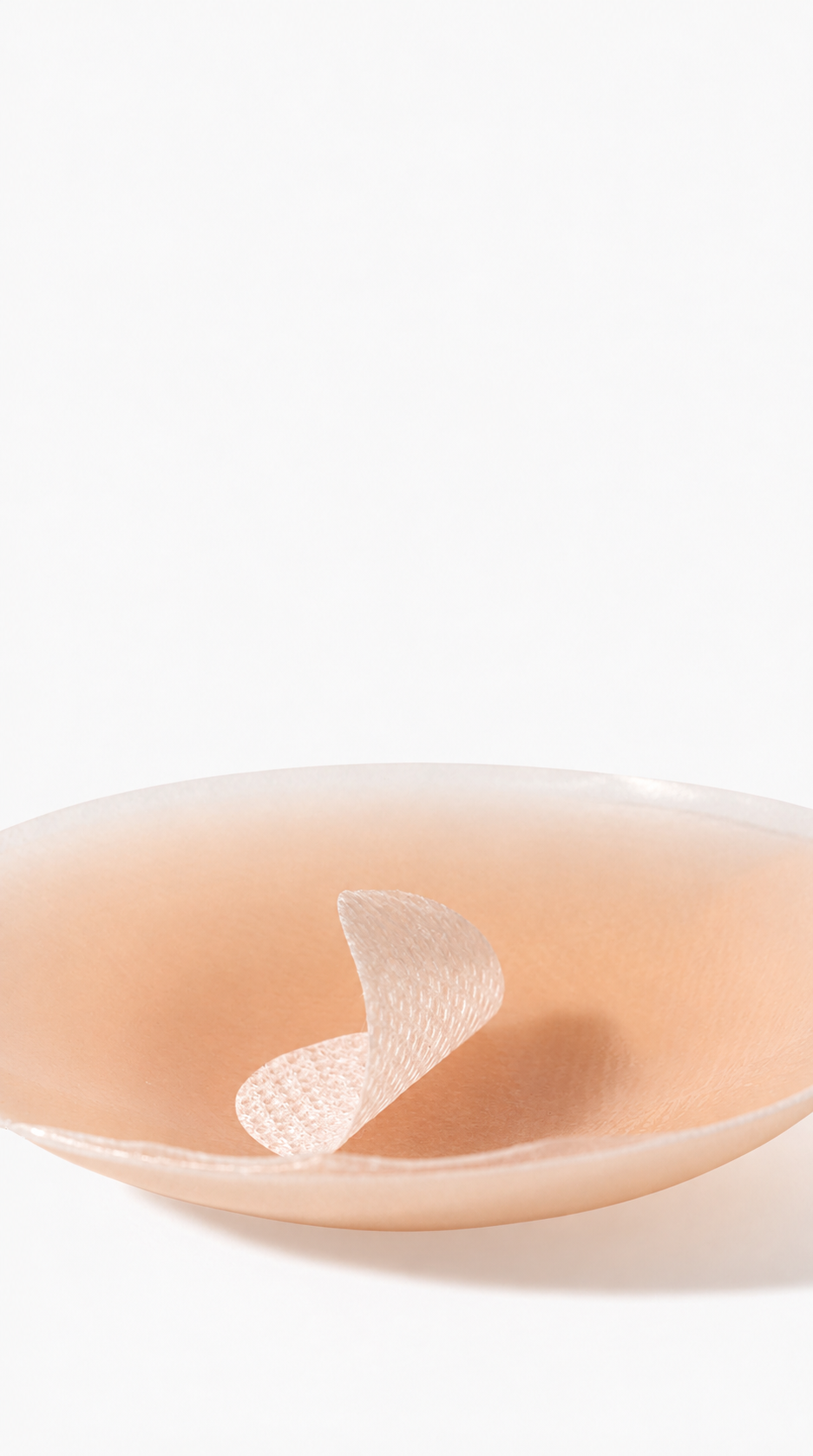 Close-up of the silicone cover center contact area