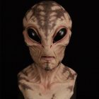Patterned alien bust mask shown for costume mask selection