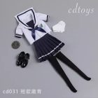CDTOYS CD031 Style I short navy sailor top scarf and pleated skirt; extras unconfirmed