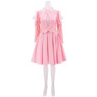 Glinda pink school outfit with ruffled jacket and skirt