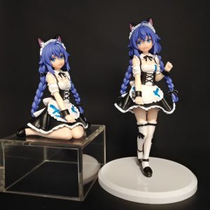 Roxy Migurdia cat-maid figurines in sitting and standing poses