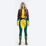 Rogue X-Men Costume with Cropped Jacket and Belt Set