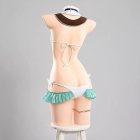 Back tie and aqua ruffle detail on Firefly swimsuit costume