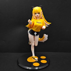 Ju Fufu running-pose figurine on paw-print base, front view