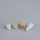 Metallic Nail Sleeve Ring — Short or Long — worn position and detail