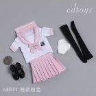CDTOYS CD031 Style E short pink sailor top bow and pleated skirt; extras unconfirmed
