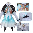 Firefly costume jacket with chest clasp, cuffs and waist bow details
