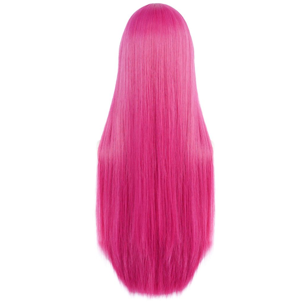 Princess Bubblegum pink wig rear view