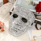 Silver faceted full-face mask