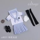 CDTOYS CD031 Style H short light blue sailor top bow and pleated skirt; extras unconfirmed