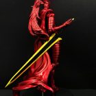 Red Blood Knight Igris figure rear view with sculpted cape and miniature sword