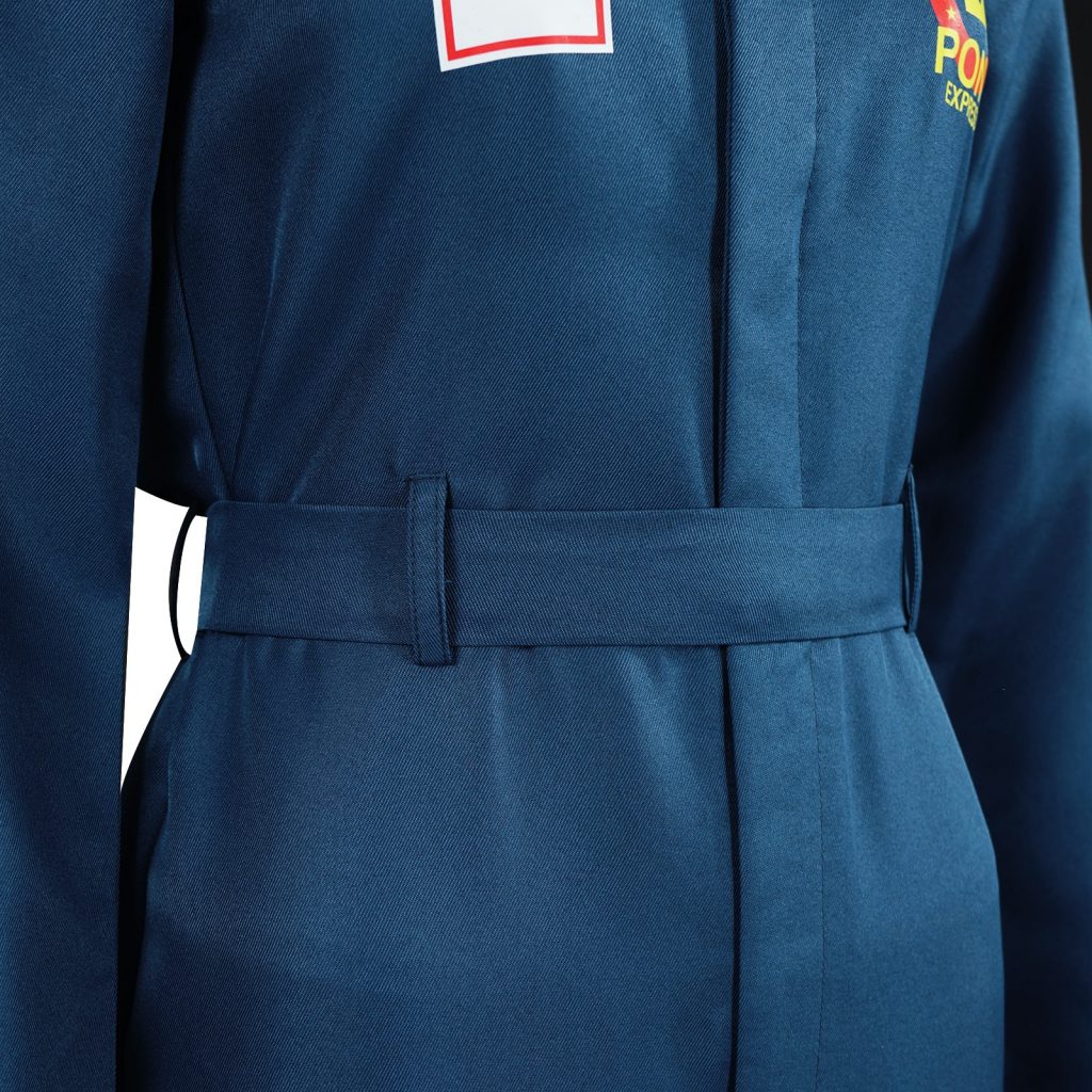 Anya jumpsuit belt and front waist detail