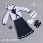 CDTOYS CD031 Style C long navy sailor top scarf and pleated skirt; extras unconfirmed