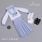 CDTOYS CD031 Style B long light blue sailor top bow and pleated skirt; extras unconfirmed