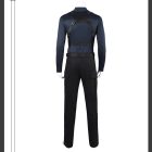 Back of Leon top, chest-harness straps and cargo trousers