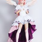 Madoka costume full layered skirt and drape