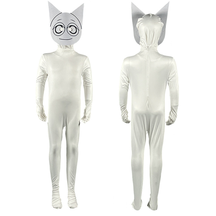 Wenda white costume front and back
