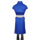Chun-Li blue costume rear view and waist sash