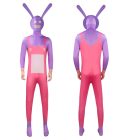 Jax hooded printed suit and rabbit mask front and back