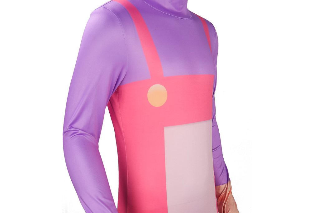 Jax purple and pink overall print detail