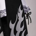 Gray sweeping pattern and tied side panel on female Rover costume