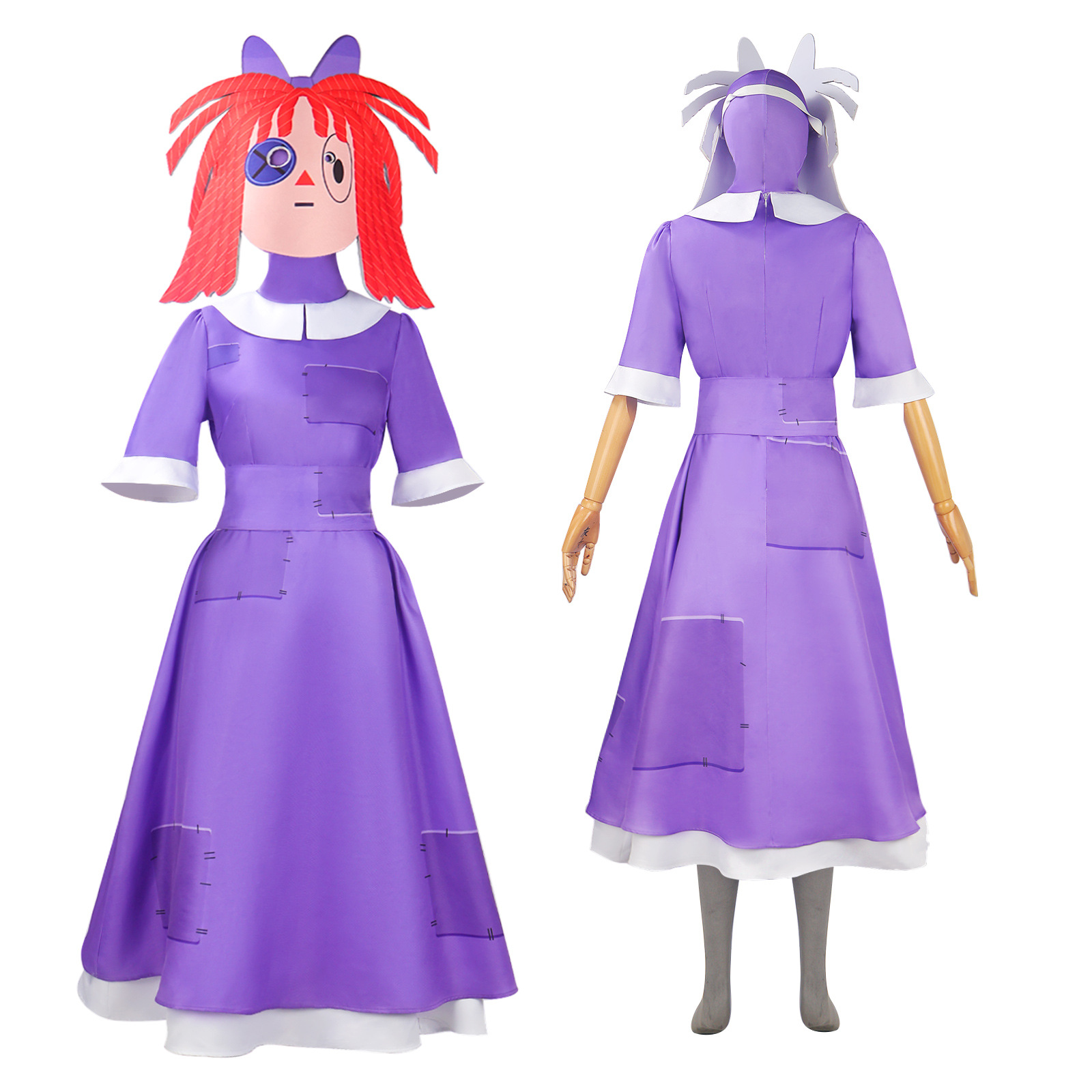 Ragatha dress front and back with zipper