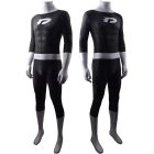 Angled views of the Danny Phantom bodysuit