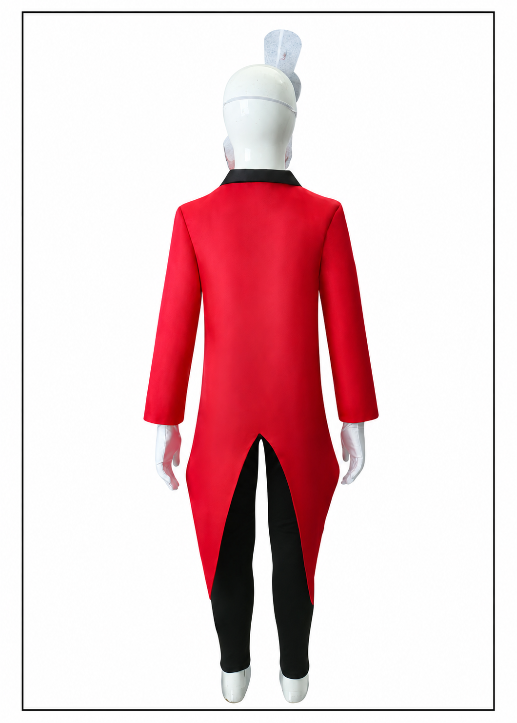 Rear view of the Caine costume tailcoat