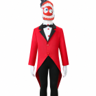 Caine red tailcoat costume with optional printed face mask