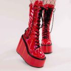 Chain-detail lace-up platform boots — source view 18.jpg