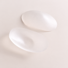Clear silicone shoulder pad pair
