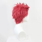 cosplayspa Akaza Short Red Wig Upper Moon Three Demon Slayer Hair MT09BU