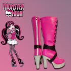 cosplayspa Draculaura Pink Anime Shoes Monster High Style Footwear 0S5GDU