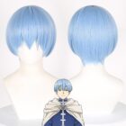 cosplayspa EVA Blue Wig Ayanami Rei Inspired Short Straight Anime Cosplay Z4TQN5