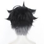 cosplayspa Fontaine Wriothesley Wig GC Genshin Impact Black Grey Hairpiece JGF4DF