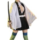 cosplayspa Kanroji Mitsuri Demon Slayer Kimetsu no Yaiba Women Halloween Outfit FUXMNK