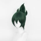 cosplayspa Kiriko Wig Overwatch Greenish Short Cosplay Game Ready Version E7NS1P