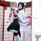 cosplayspa Kochou Shinobu Outfit Demon Slayer Womens Halloween LIIIJL