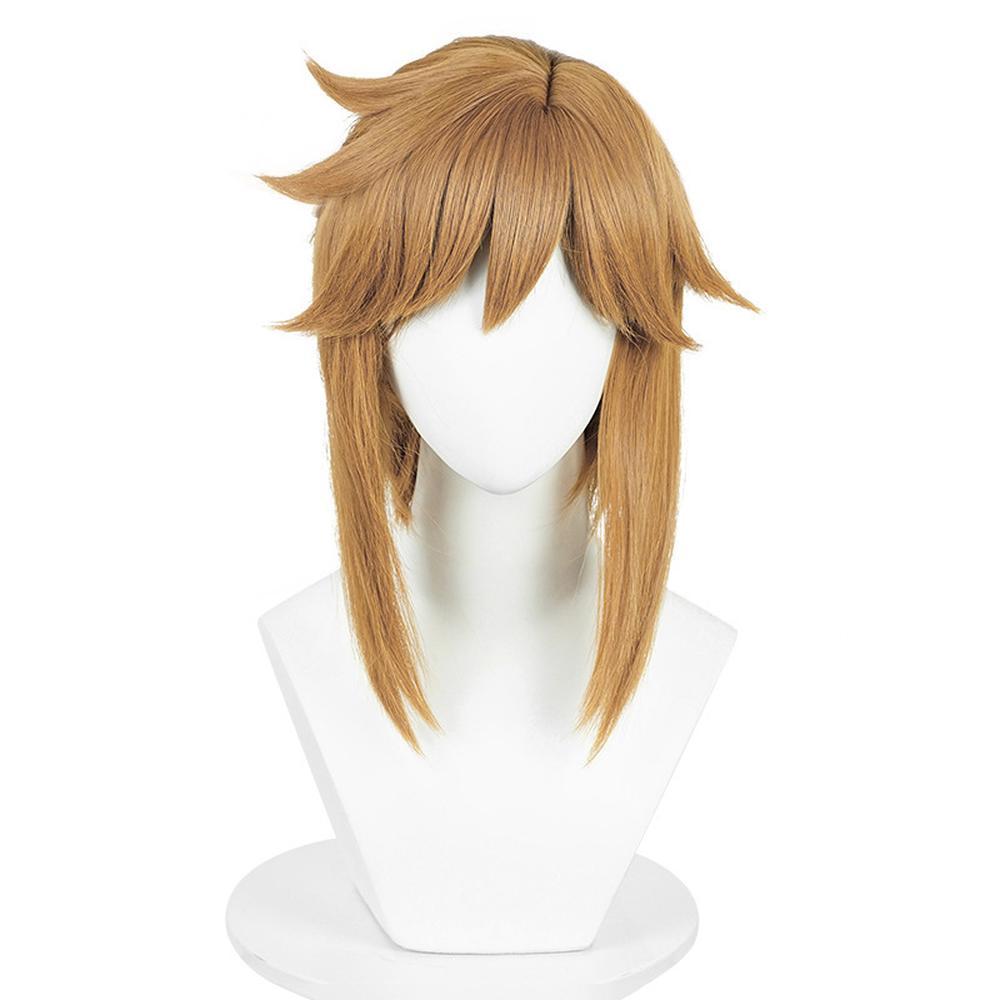 Legend Of Zelda Link Cosplay: Yellow Short Wig With Ear Clips 1 cosplayspa cosplayspa Legend of Zelda Link Cosplay Yellow Short Wig with Ear Clips 3BGK2F