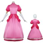 cosplayspa Princess Peach S 3XL Dress Mario Movie Inspired Cosplay IF5IL0