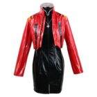 cosplayspa Red Black Suit for Katsuragi Misato Evangelion Available in S 4XL 4AE4JT