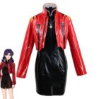 cosplayspa Red Black Suit for Katsuragi Misato Evangelion Available in S 4XL OQNMF3