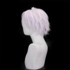 cosplayspa Sanemi Shinazugawa Silver Grey Short Wig for Kimetsu no Yaiba Fans LIYZJP